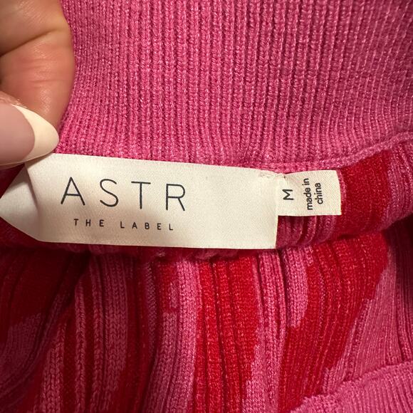 ASTR THE LABEL Women's Alana Skirt Size M In Pink & Red - Picture 7 of 12